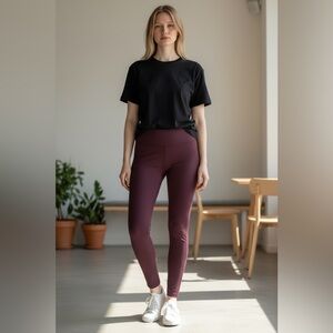 The North Face Maroon Leggings